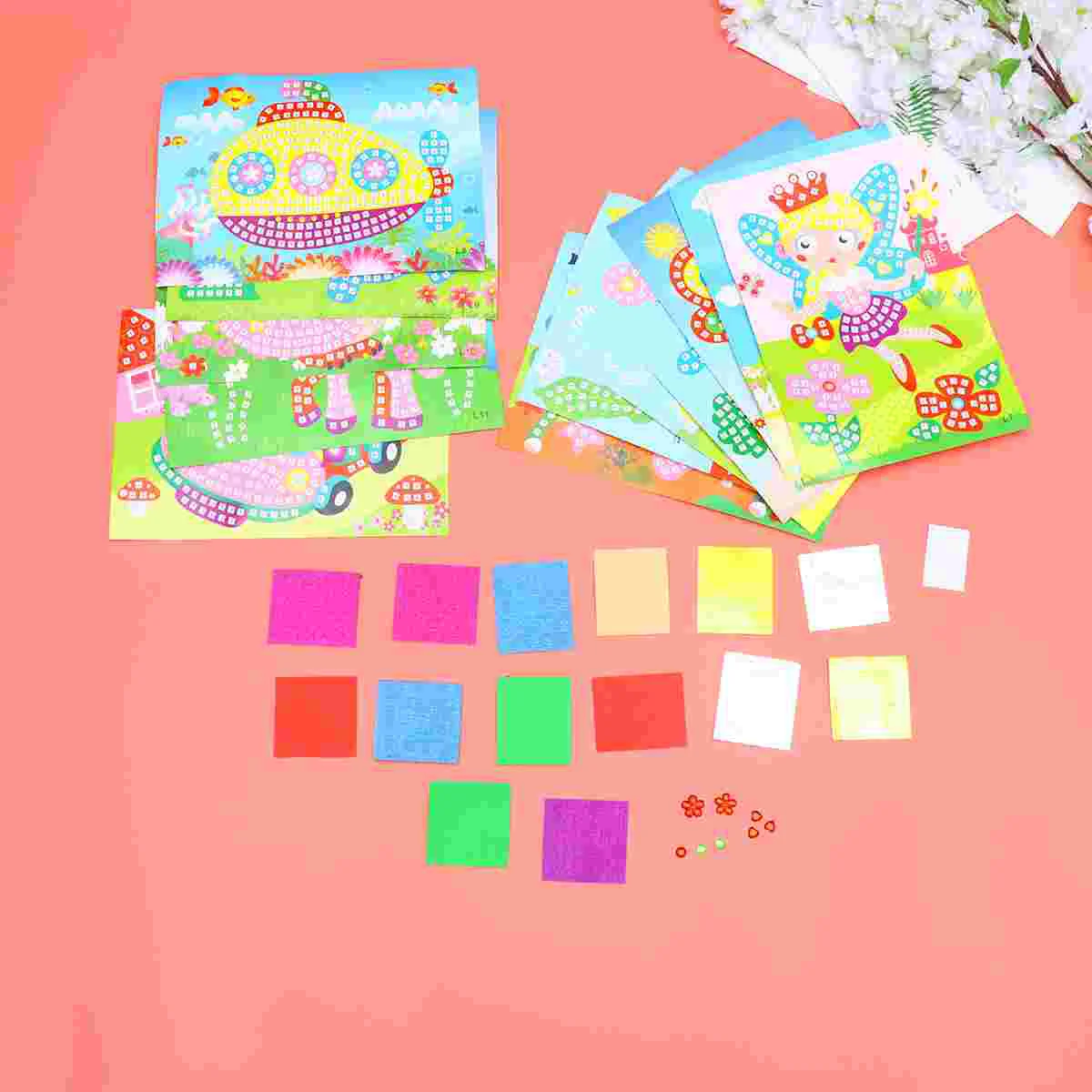 

1 Set EVA Diamonds Mosaic Sticker Pictures Handmade DIY Picture Crafting Supplies Educational Plaything for Kids Children