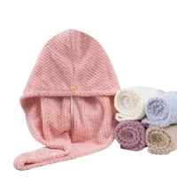 ma'am Magic Microfiber Hair Fast Drying Dryer Towel Bath Wrap Hat Quick Cap Turban Dry 2