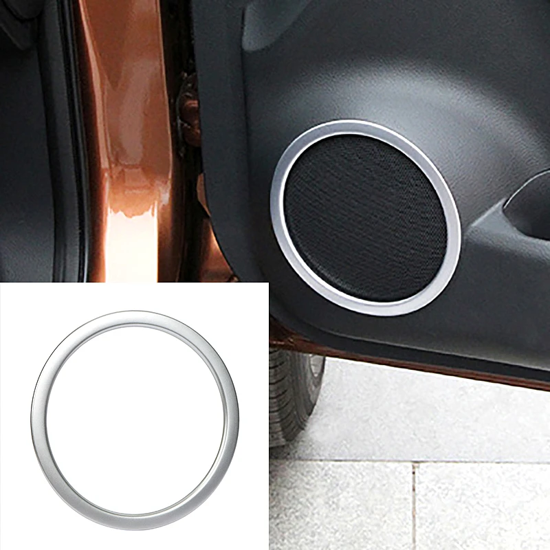 4 Pezzi Car Door Sound Altoparlante Stereo Abs Trim Ring Cover Per Nissan X-Trail Xtrail Rogue T32 2013-2017 Accessori Interni Per Auto
