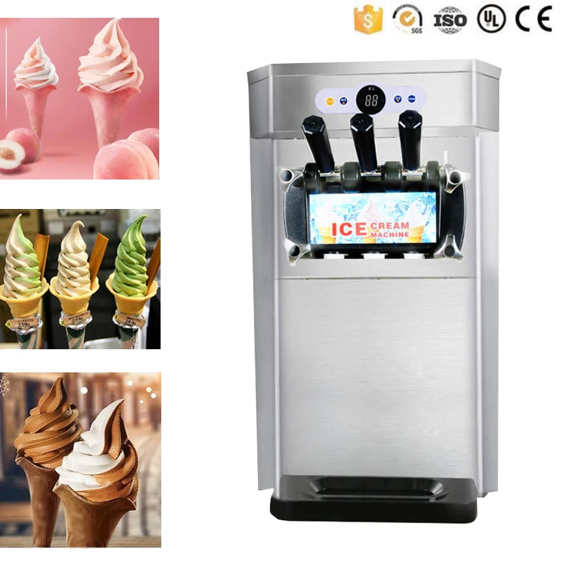 Ice Cream Machine Table Top Hard Ice Cream Yogurt Maker 1400W Automatic Benchtop Gelato Home Appliance Commercial - Image 2