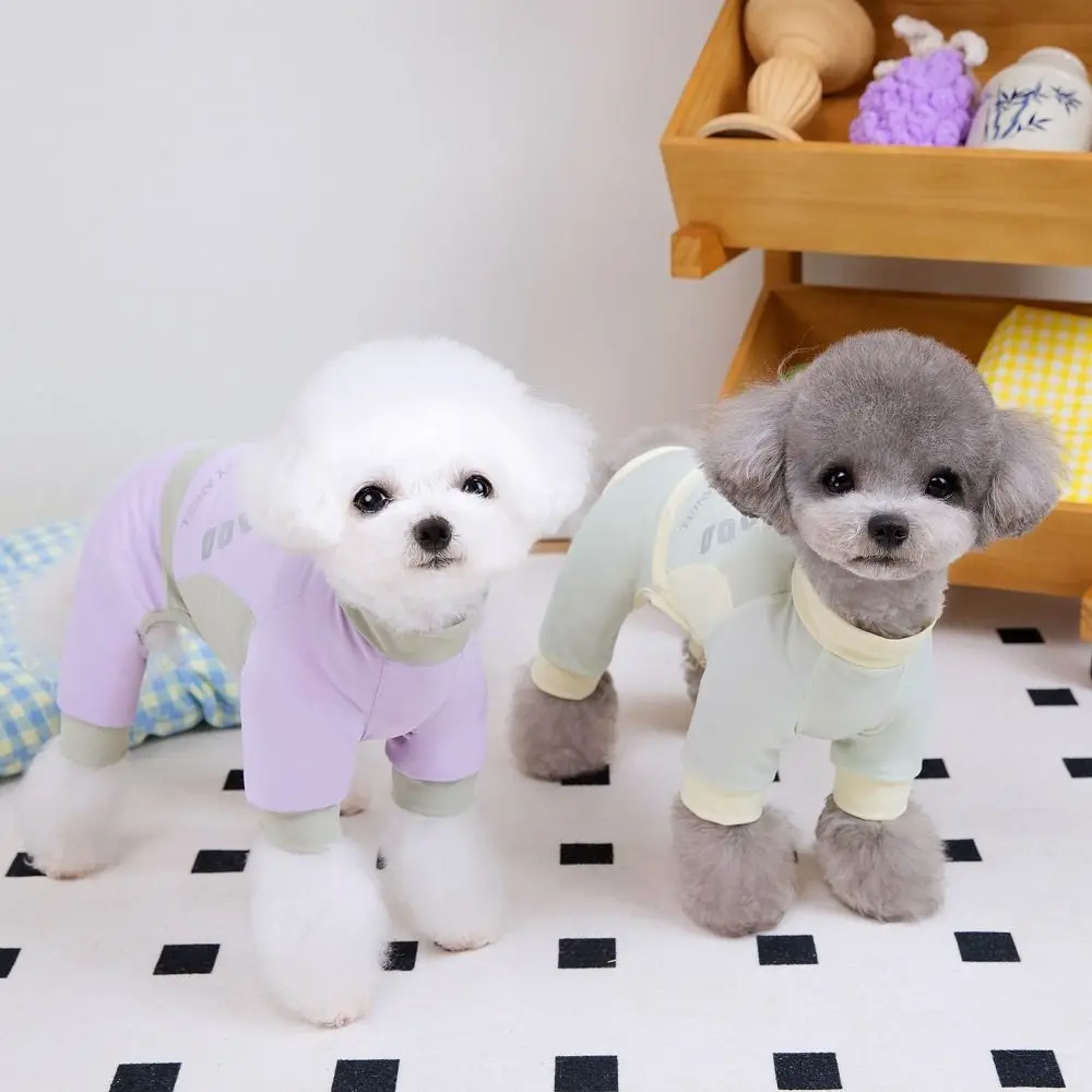 Ice Silk Dog Cooling Jumpsuit Breathable Soft Pet Sunscreen Clothes Fashionable Thin Cat T Shirt For Puppy Small Animal