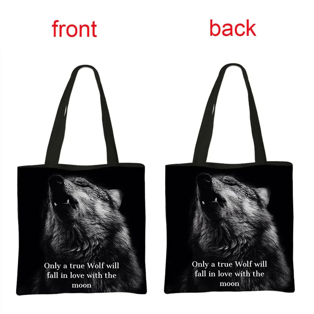 Lion Tiger Printing Handbag Women Shoulder Bags For Travel Bible Verse Be Strong and Courageous Shopping Bag Casual Totes Bags