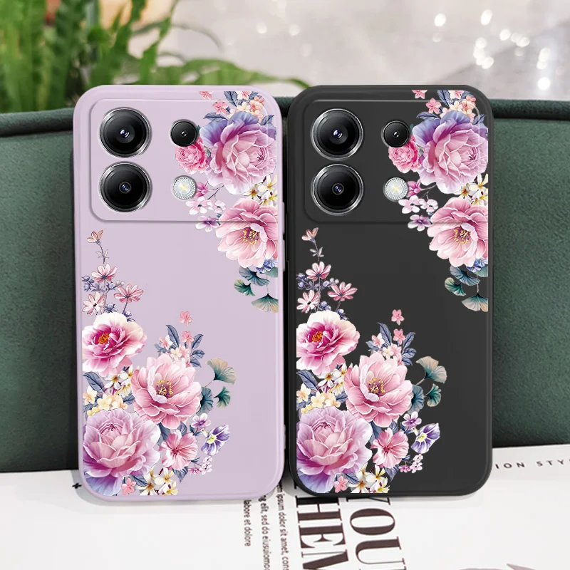 Elegant Satin Brocade Phone Case with Silicone Cover