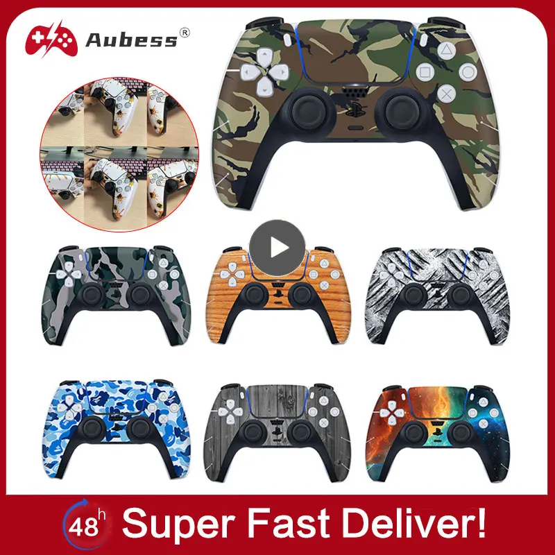 

For PS5 Gamepad Protective Decal Skin For PS5 Accessories Sticker Cover Anti-Slip Case For PlayStation 5 Controllers Joystick