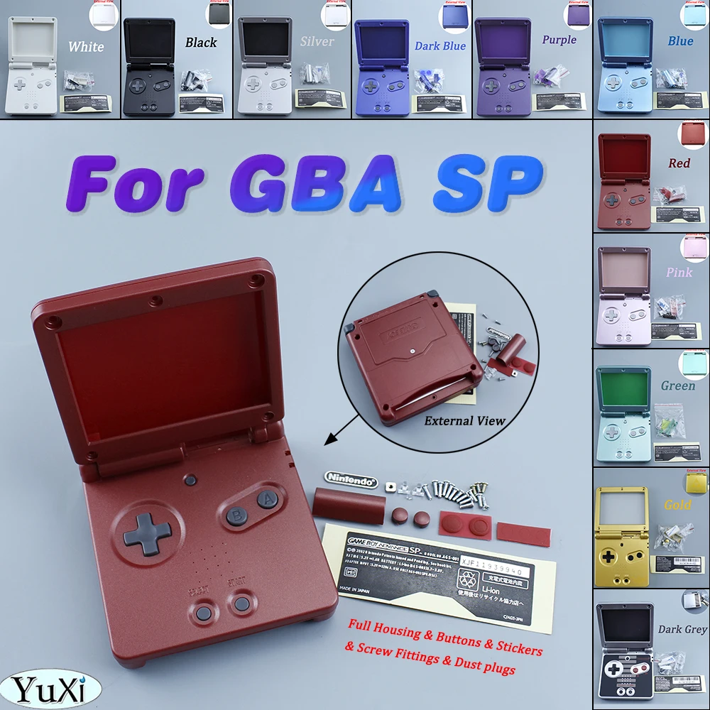 Carcasa completa de repuesto para Nintendo Gameboy Color GBC, color amarillo Carcasa completa de repuesto para Nintendo Gameboy Color GBC, color amarillo