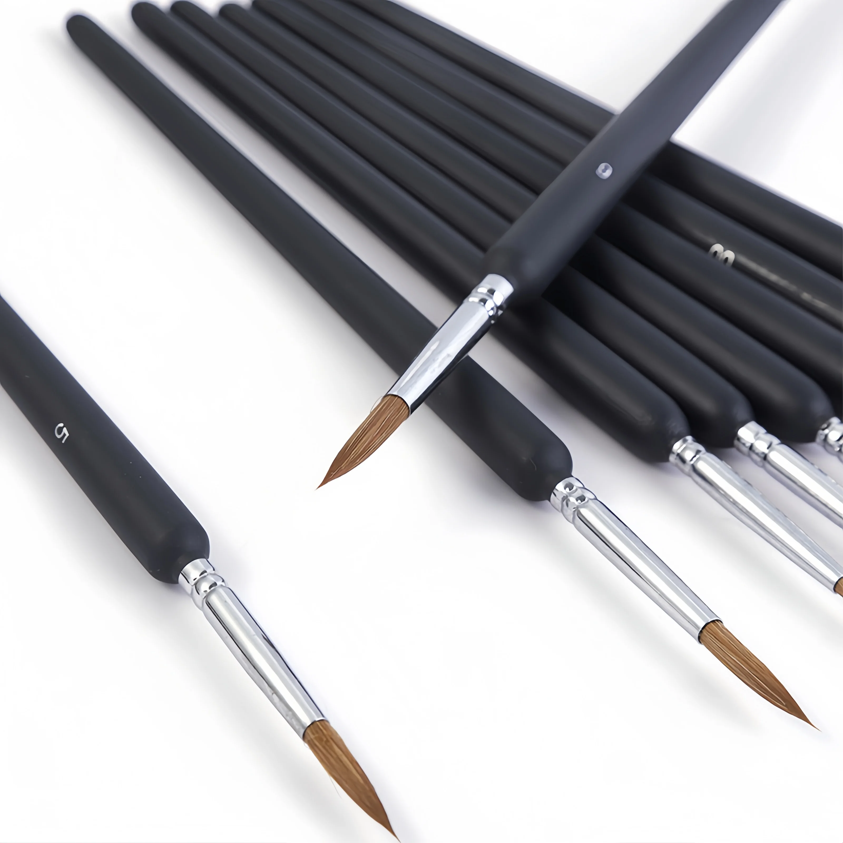 Drawing brush Drawing brush Oil painting Drawing brush Drawing pen Art tool Drawing brush hook edge oil brush 6