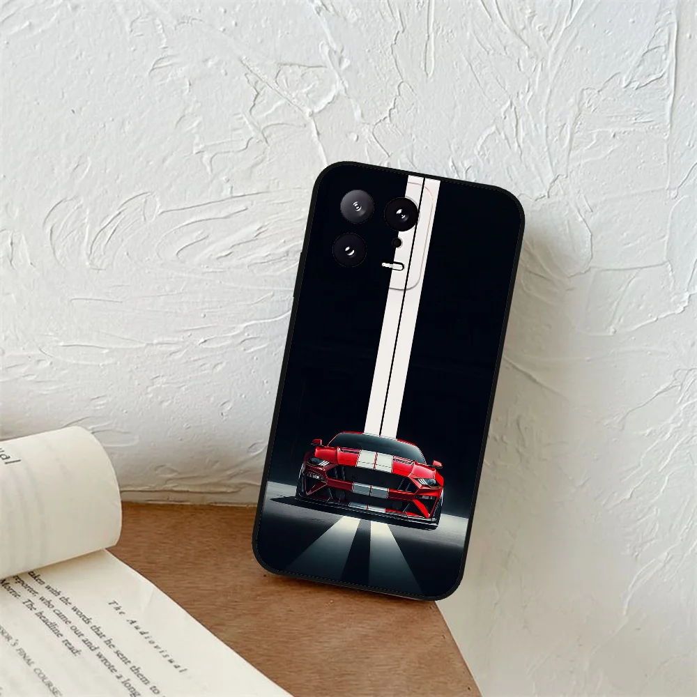 Ford Mustang Phone Case, Black, for Xiaomi and Redmi