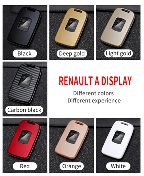 Portachiavi per Auto in fibra di carbonio per Renault Megane 3 Clio 4 5 Captur Trafic Kangoo Twingo Laguna Scenic accessori Auto - Portachiavi per Auto in fibra di carbonio per Renault Megane 3 Clio 4 5 Captur