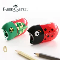Faber-Castell Double Hole Pencil Sharpener with Built-in Eraser | Mini Cute Manual Sharpener Students Portable Travel Stationery 6