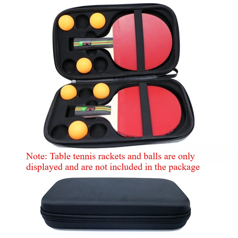Durable Shockproof Ping Pong Paddle Case - Portable Anti-drop Table Tennis Racket Storage Bag
