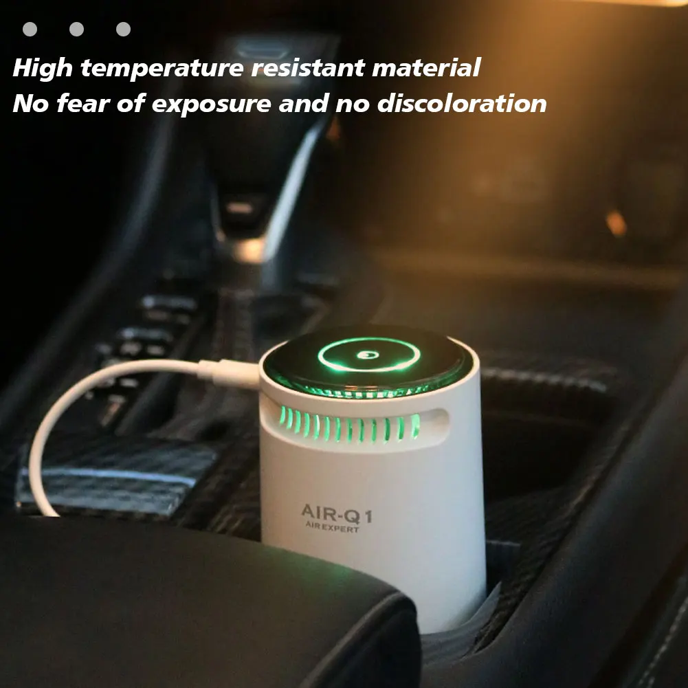 Portable Air Purifier for Home Car Negative Ion Air Cleaner For Smoke Pollen USB Quiet Deodorizer Bedroom Office Living Room