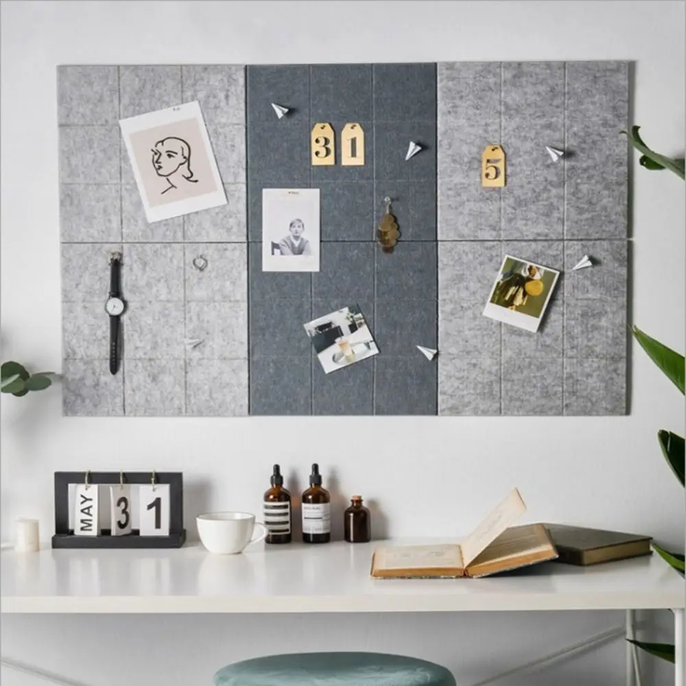 Soundproof panel Photo Background Board INS Message Painting Works Felt Display Board Photo Notice Felt Pin Board Home