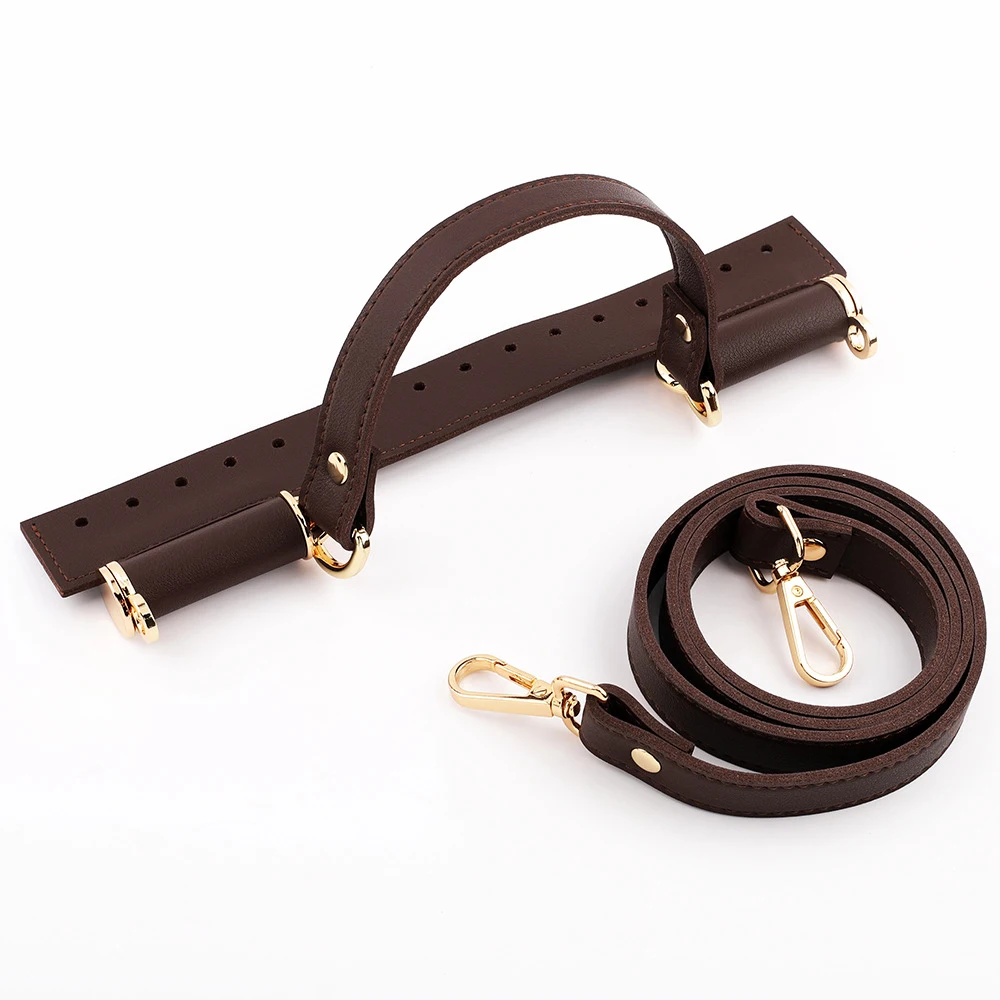 1Set Leather Handbag Woven Bag Handle With Hardware Bag Body Kit Knitted Bag DIY Handmade Bag Part Accessories For Handbags New