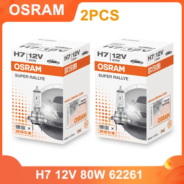 OSRAM SUPER RALLYE H1 H4 H3 H7 9003 HB2 White Light Original Headlight 12V  100W 3200K Car Fog Lamp Halogen Bulb (2/10PCS) - AliExpress