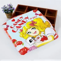 Custom Candy Candy Cartoon Girl Face Towel Small Hand Towels Kitchen Towel Hotel Restaurant Cleaning Towel Microfiber Fabric 2