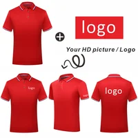 Ice Cool Sky Silk Short Sleeve Polo Shirt Printed Fashion Top Shirt Customized Logo Summer Casual Wear DIY 2