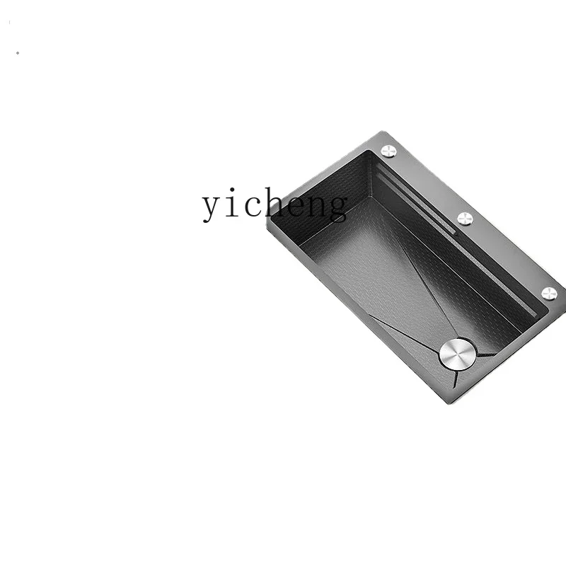 

YY Kitchen Sink Large Single Sink Thick Washing Basin Sink Household Scullery
