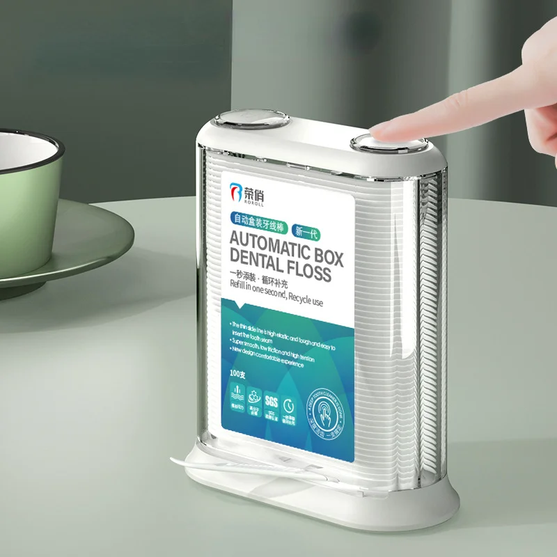 Dispenser Automatico Per Filo Interdentale Dispenser Per Filo Interdentale Pop-Up Dispenser Per Filo Interdentale-Dispenser Per Plettro Dentale Riutil