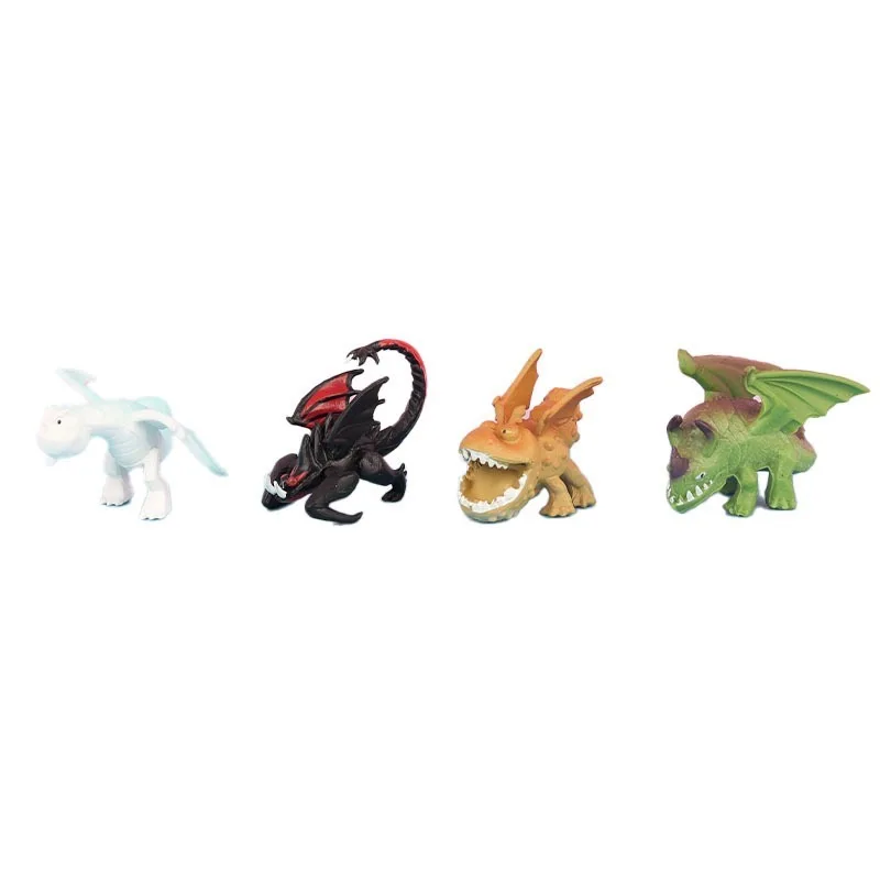 12-Piece How to Train Your Dragon: Hidden World Toothless Mini Anime PVC Action Figure Set