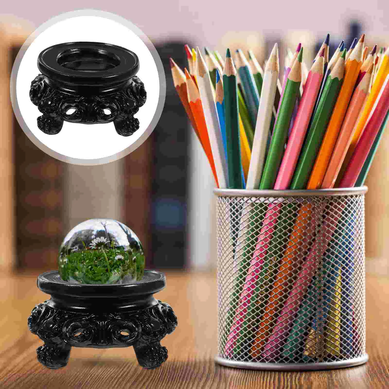 

Crystal Ball Base Resin Sphere Stand Style Balls Holder Synthetic Pendulum