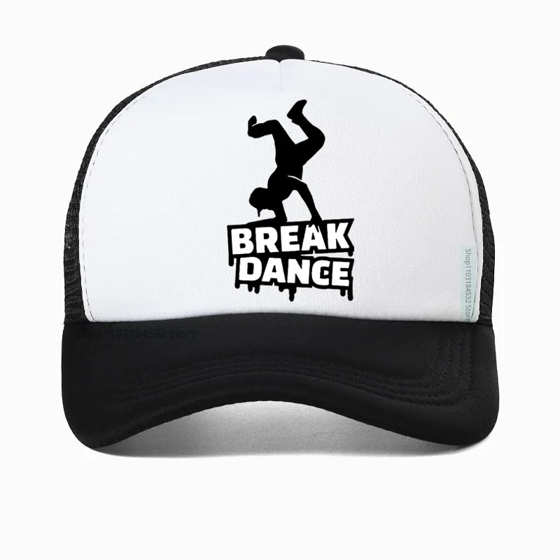 

High Quality Men Break Dance Baseball Cap pop Hip Hop men women Breakdancing hat Summer Breathable Mesh Trucker hats