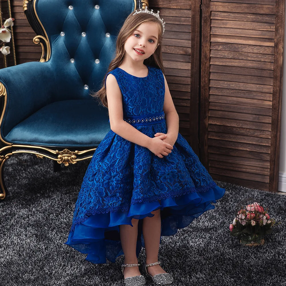 

Summer New Dress Children's Princess Dress Girls' Tuxedo Dress Big Children's Lace Performance Cocktail Dress