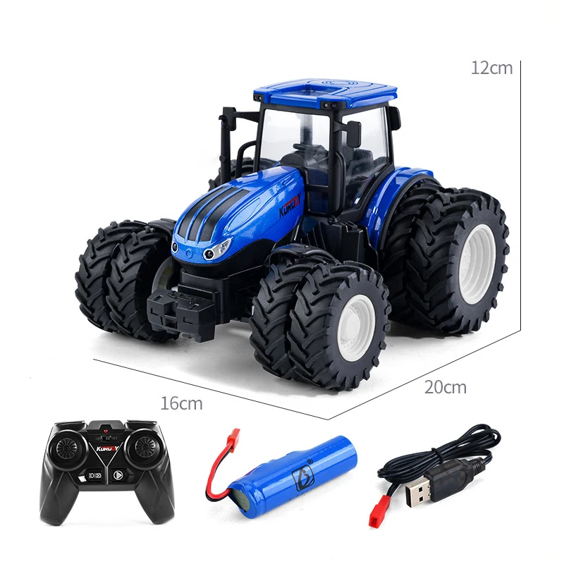 1/24 RC Tractor Trailer Truck 2.4G Electric Agricultural Engineering Vehicle Harvester Farm Equipment Kids Toys Gifts 6