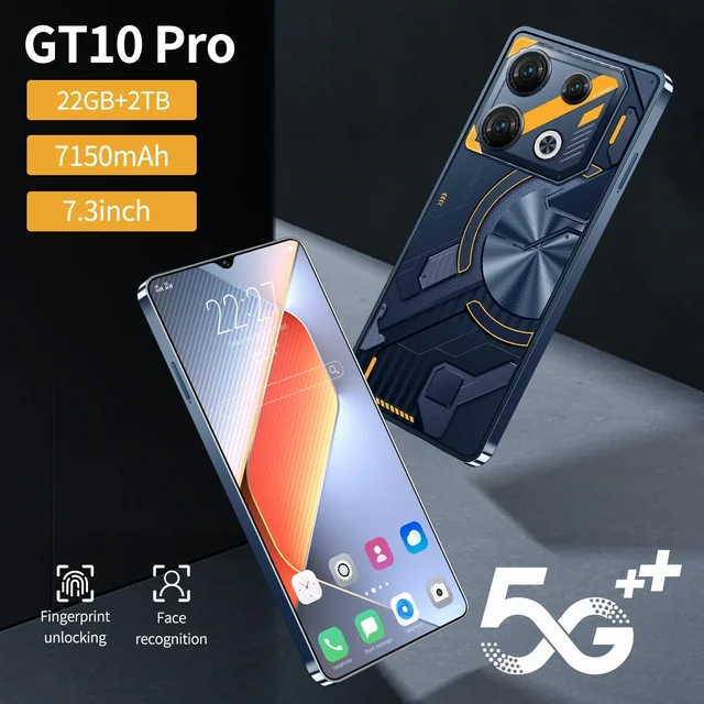Gt10 Pro Global Version Smartphone 7 3 Inch 22g 2tb Android13 72 108mp Cam 4g 5g.jpg