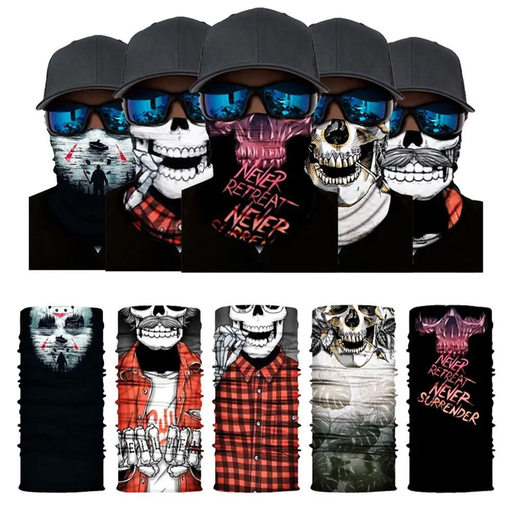 

Face Mask Headwear Cycling Head Scarf UV Protection Neck Tube Scarf Gaiter Headband Cycling Face Scarf Mask Bandana