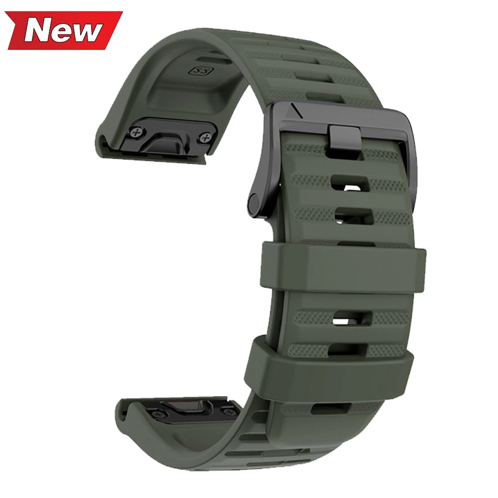 Silicone Quick Fit Watch Band - Durable and Versatile 22mm/26mm Strap