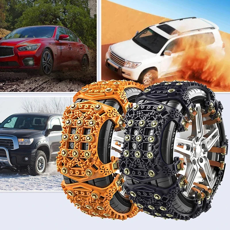 Car Tire Wheel Chain Anti slip Plastic Chain For Truck SUV Winter Off Road Accessories 4x4 Sedans Vehicle Snow Chains Universal
