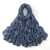 185*75 cm musulman Modal Hijab rayonne coton châles pour femmes mince plaine écharpe grande taille foulard islamique Turban bandeau