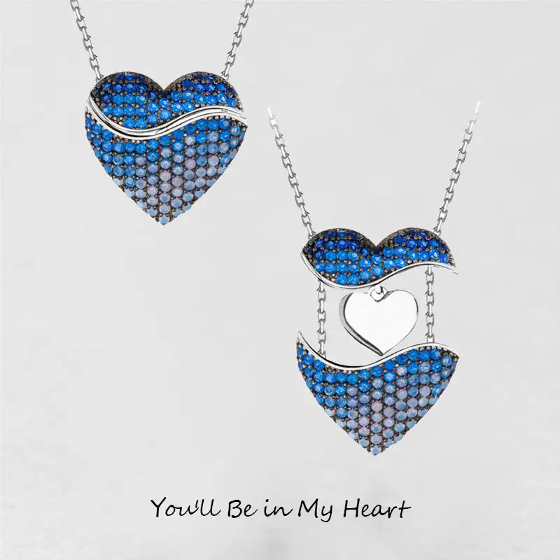 

Angel wing heart style Necklace Pendant choker