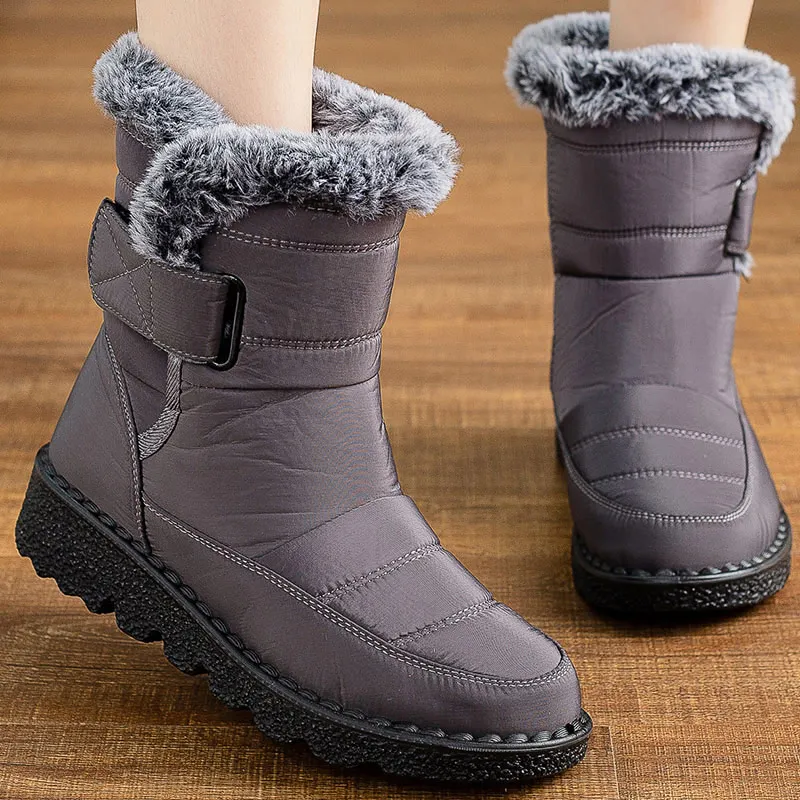 Women's Boots Fashion Winter Boots With Super Warm Fur Botas Mujer 2025 Winter Shoes Woman Snow Boots Elegant Woman Heeled Shoes
