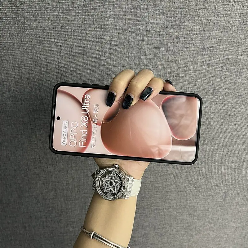 Sleek Frosted Transparent Acrylic Skin-Friendly Anti-Drop Phone Cover