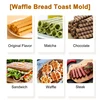 Grilled Sandwich Panini Maker,Bread Toast Breakfast Machine,Hot Sandwich Pan,Nonstick Aluminum Flip Pan,Kitchen Tool 5
