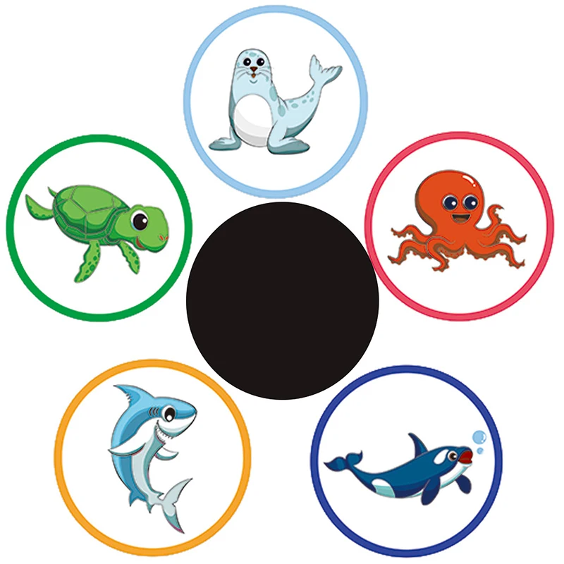 Color Changing Toilet Sticker Thermochromic Toilet Sticker Urinal Training Waterproof Color Changing for Kid Potty toilet stickers toilet wall stickers toilet seat stickers