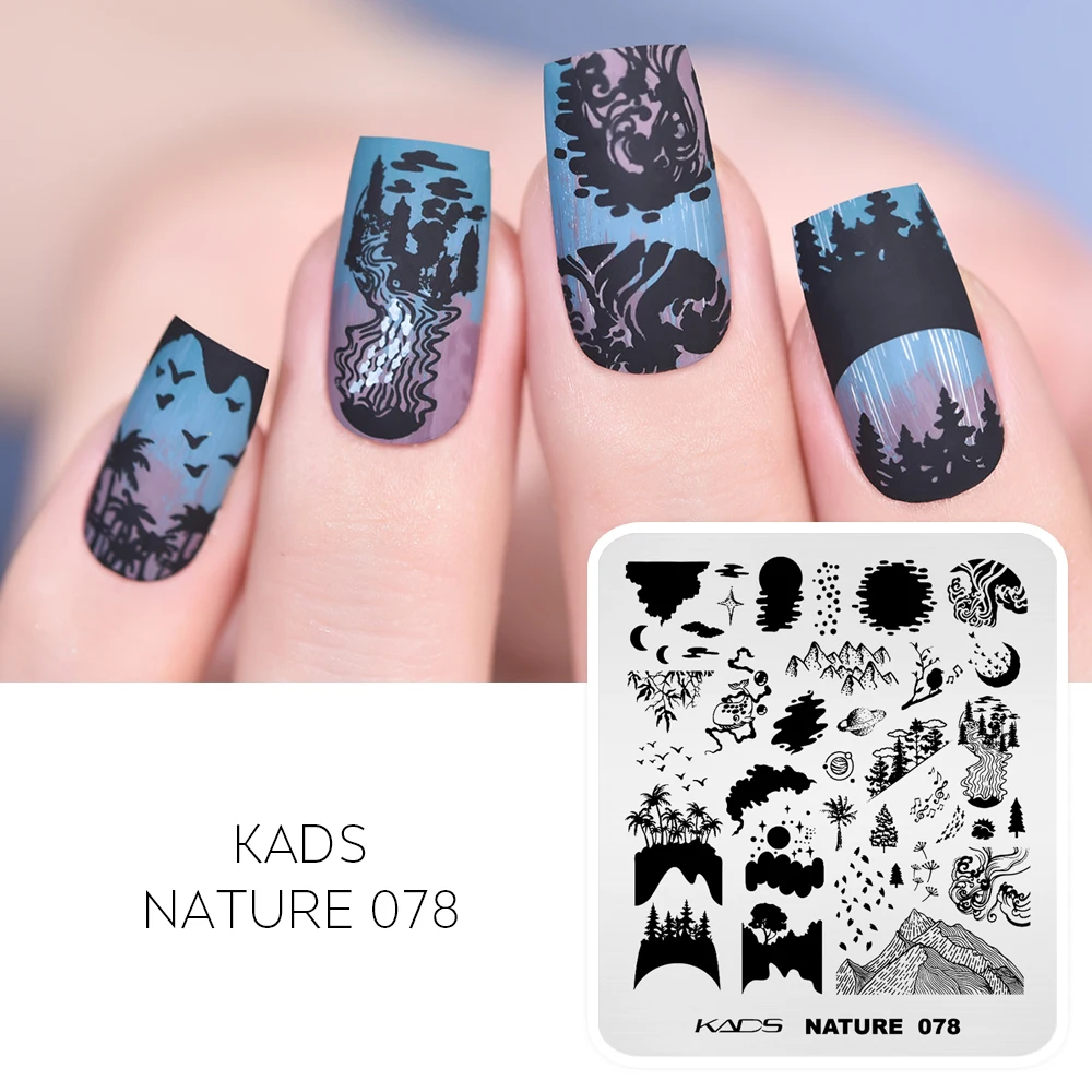 Nail Art Stamping Plate Animals Leaves Christmas Halloween Stencil for Nail Stamper Gel Polish Image Template Manicure DIY Tool 5