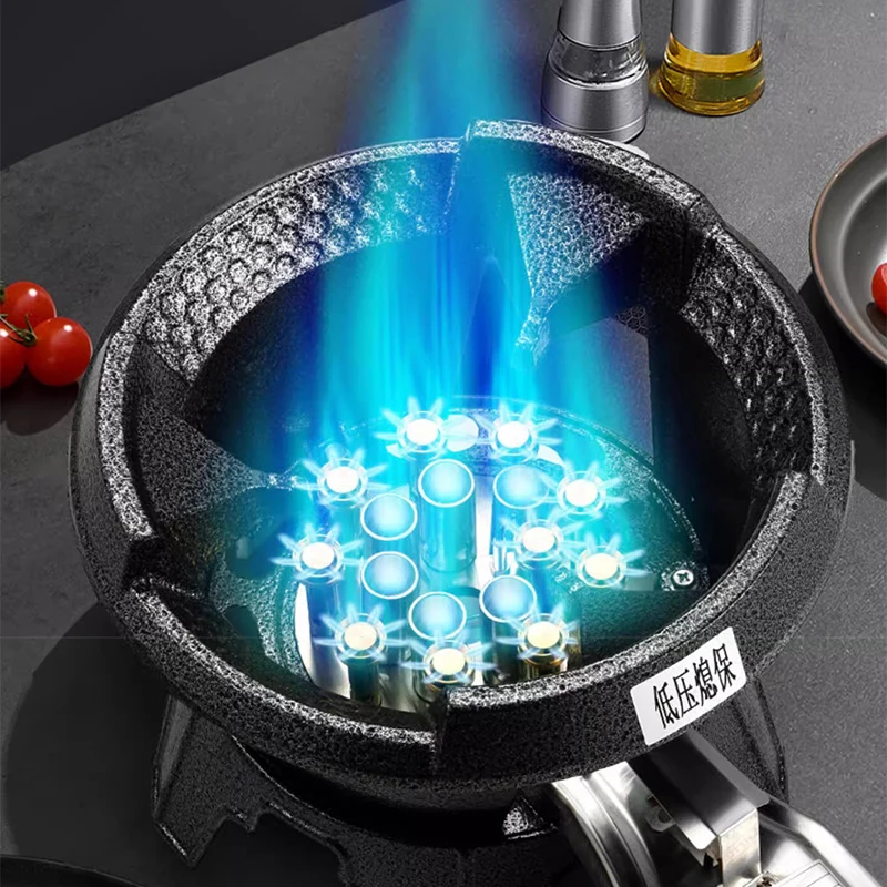 Low-pressure Fierce Fire Gas Stove Commercial Single-hole Liquefied Gas Burner for Hotel Restaurant Energy-saving Gas Cooktop 5