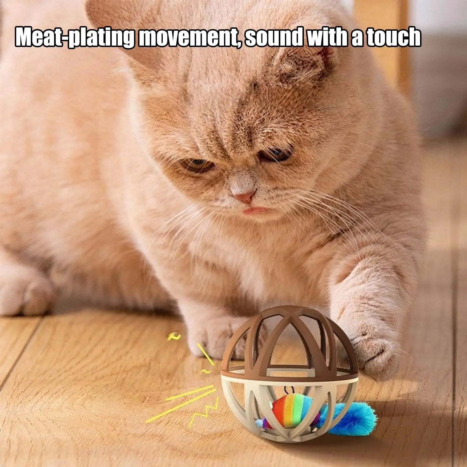 Balls for Cats Bell Ball Interactive Cat Toys Enrichment Pet Supplies for Kitten Dog Puppy Chew Indoor Cats and Kittens Toys