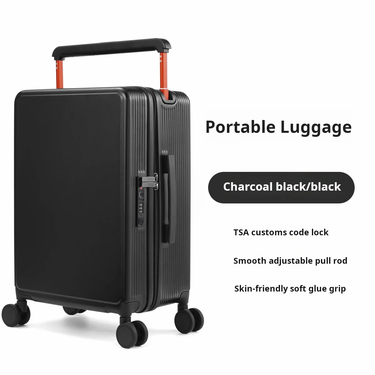 

Draw-bar luggage wide 20-inch boarding scratch-proof trolley case zipper good-looking 24-inch pc suitcase large capacity