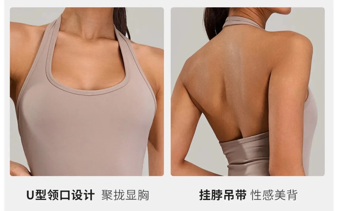 Tennis Sports Fitness Skirt Open Back One-piece Dress Women's Outdoor Casual Clothes Running Fitness Sexy Tennis Skirt for Women