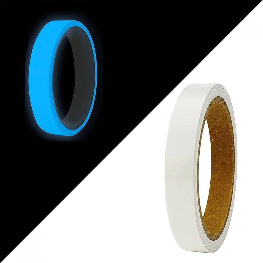 1cm/1.5cm/2cm/2.5cm/3cm/5cm*5m Glow in Dark Tapes Adhesive Safety Stickers Waterproof Photoluminescent Film Step Stairs