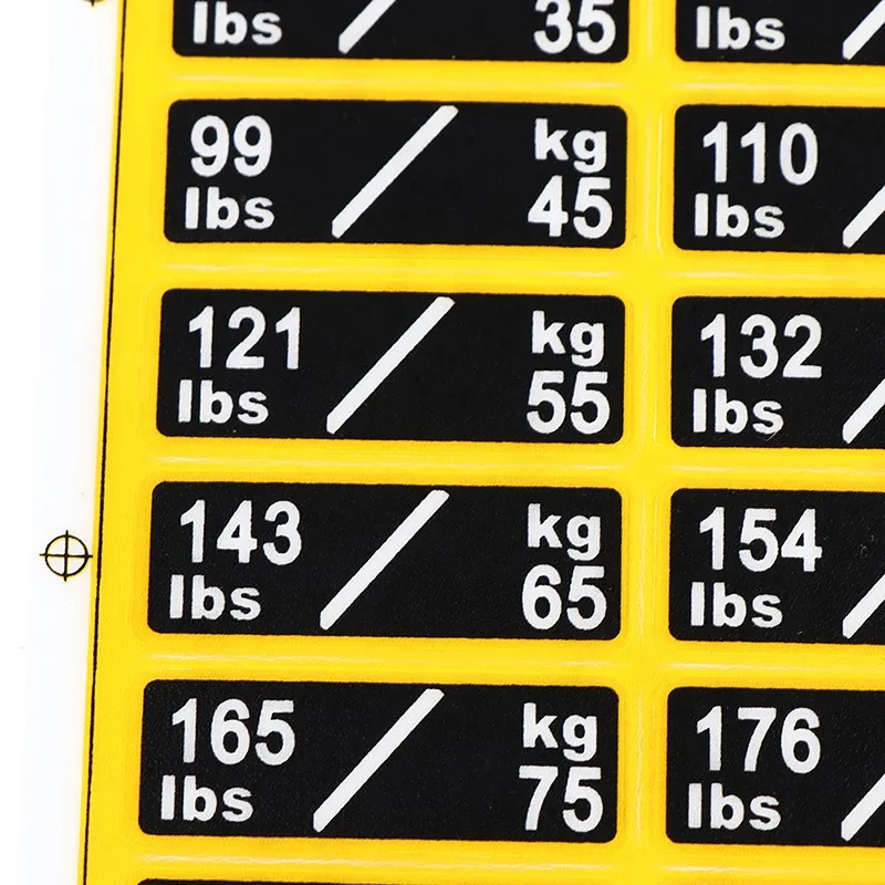 1sheet Weight Sticker Labels For Gym Equipment Accessories Power Equipment Label gym accessories