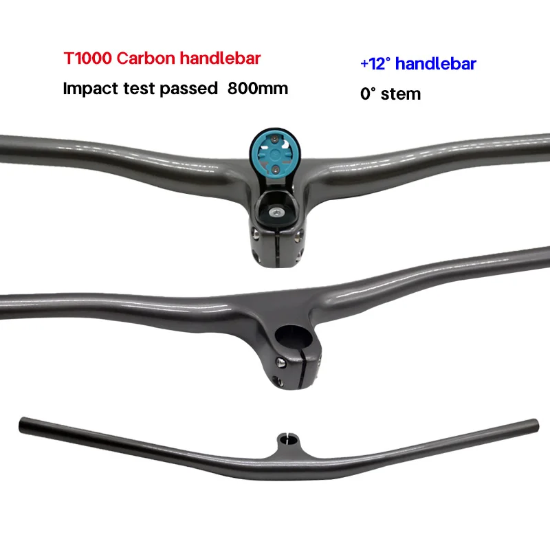 

Roval Bike Bicycle carbon handlebar +12°bar 660mm--800mm Mtb Integrated Handlebars Stem 35/45/55/65/75mm Impact test over 800mm