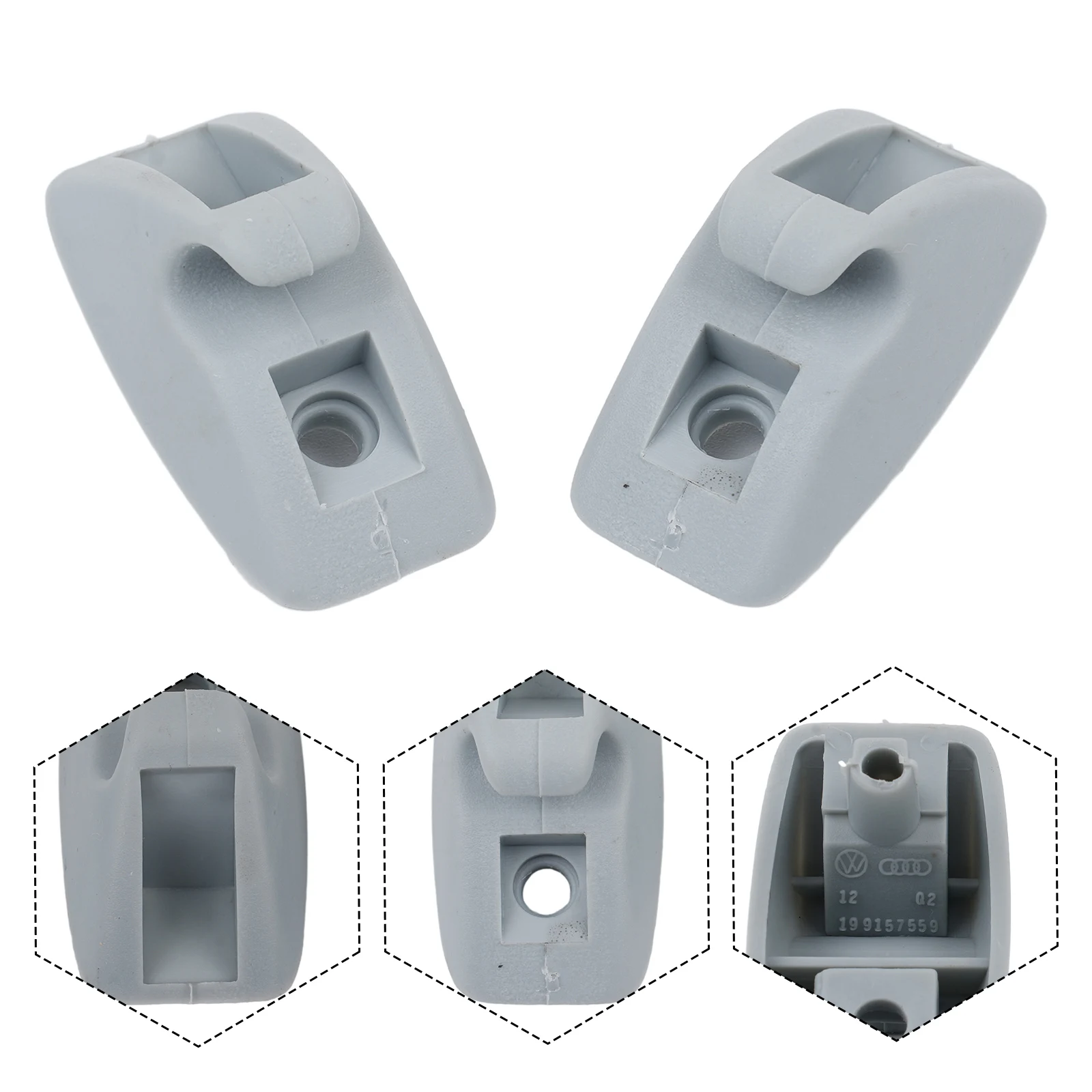 2pcs Car Sun-Visor Support Clip Retainer Hanger For MK1 Sunvisor Clips Hook Bracket Car Accessories