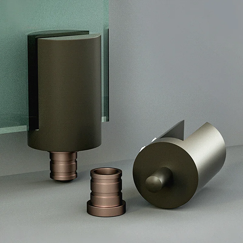 Door Hinges Glass Door Hinges Up and Down Rotating Shaft Copper Bracket Swing Clear Glass Shower Hardware Hinge For Shower Door 3-8mm