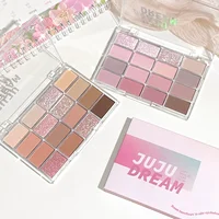 16-Color Eyeshadow Palette Matte & Shimmer – Nude Earth Tones, Silky Blendable Texture, Korean Style Natural Eye Makeup Look 5