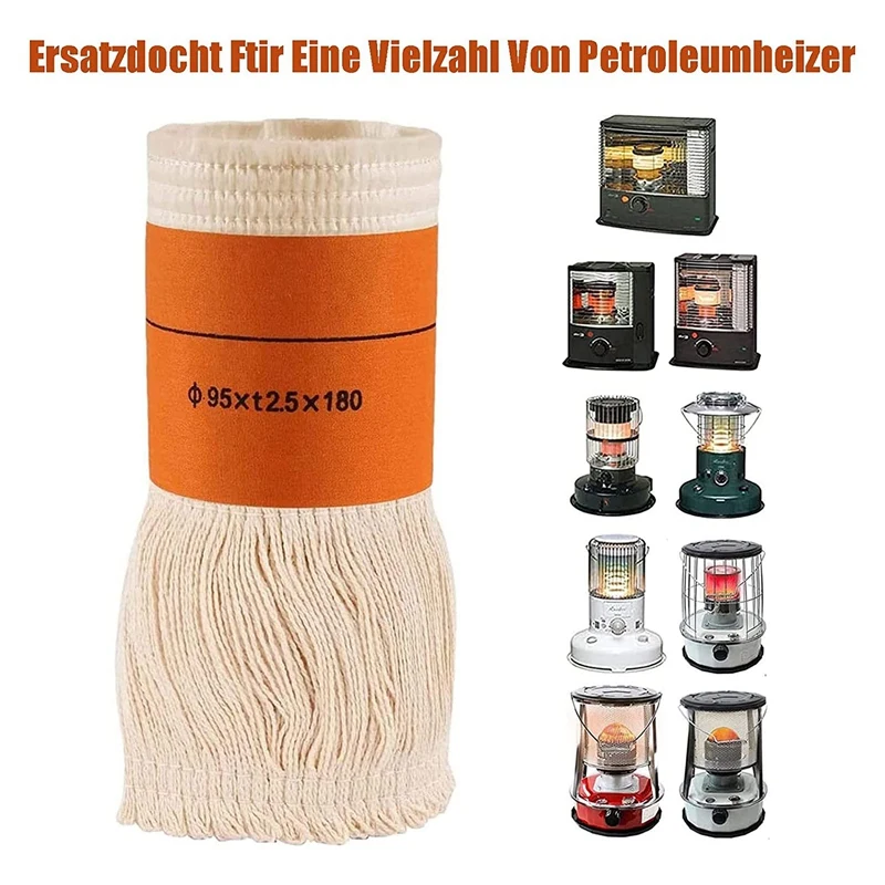 4 Pieces Wick Orange&Creamy-White 9.5 X 18Cm For Petroleum Stove For Indoor Use, Wicks Petroleum Heating Heater,