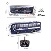 4CH Electric Wireless Remote Control Bus With Light Simulation School Bus Tour Bus Model Toy 4